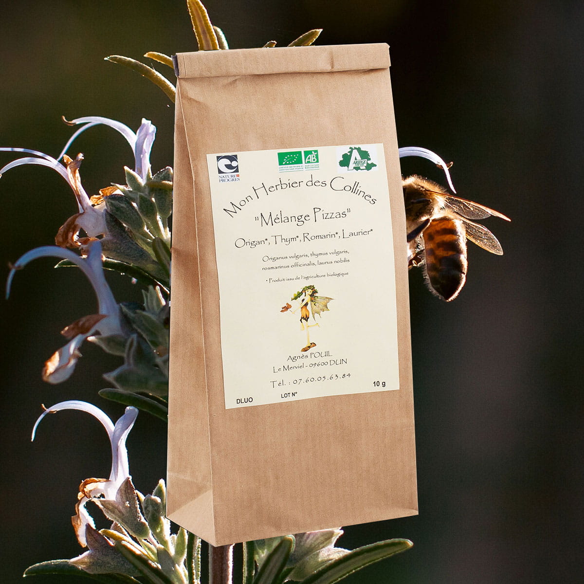 Mélanges pour pizzas aux plantes biologiques